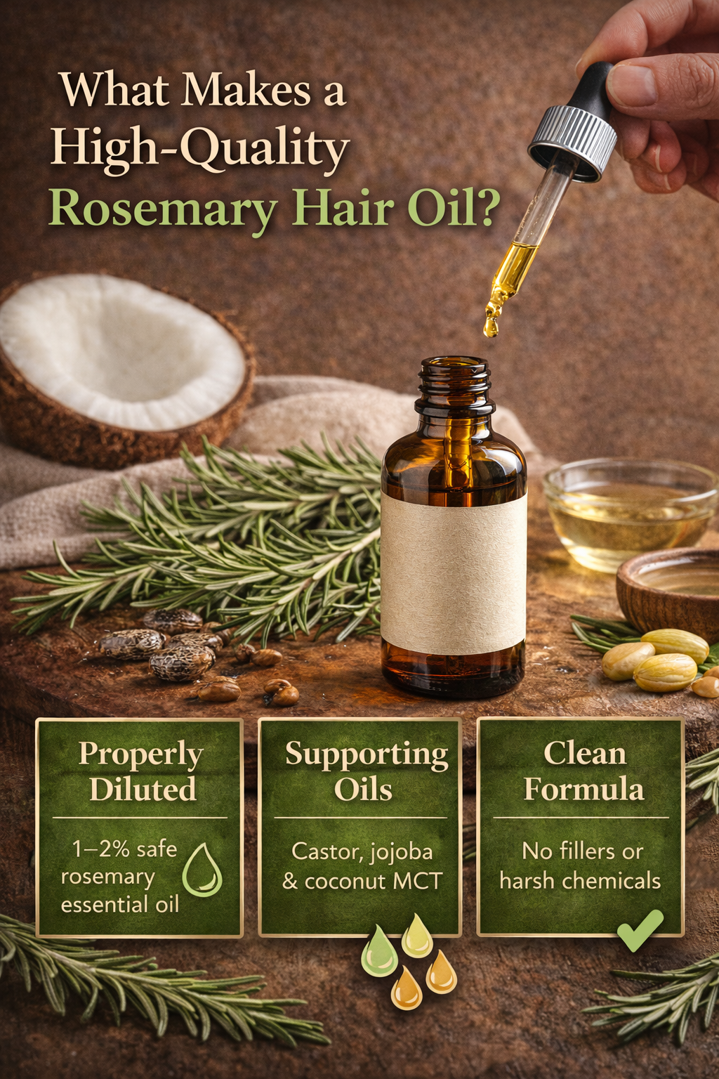 What Makes a High-Quality Rosemary Hair Oil?